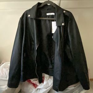 black jacket (pleather?) justfab
